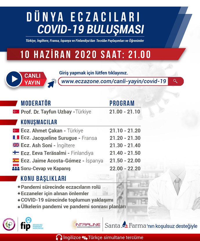 DÜNYA ECZACILARI COVID-19 BULUŞMASI