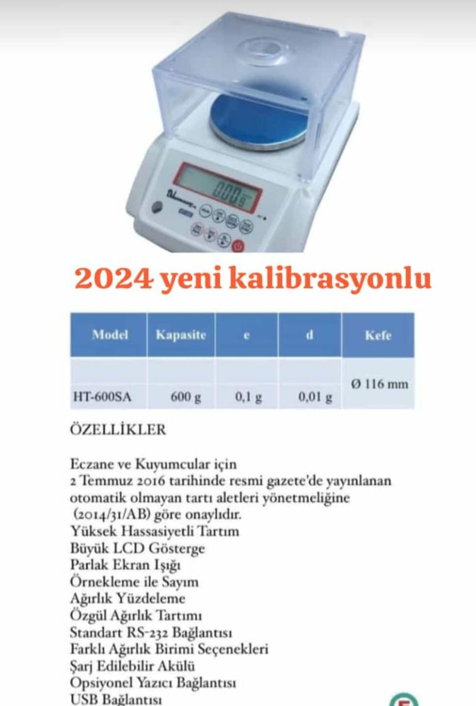 Elektronik Hassas Terazi Talebi 