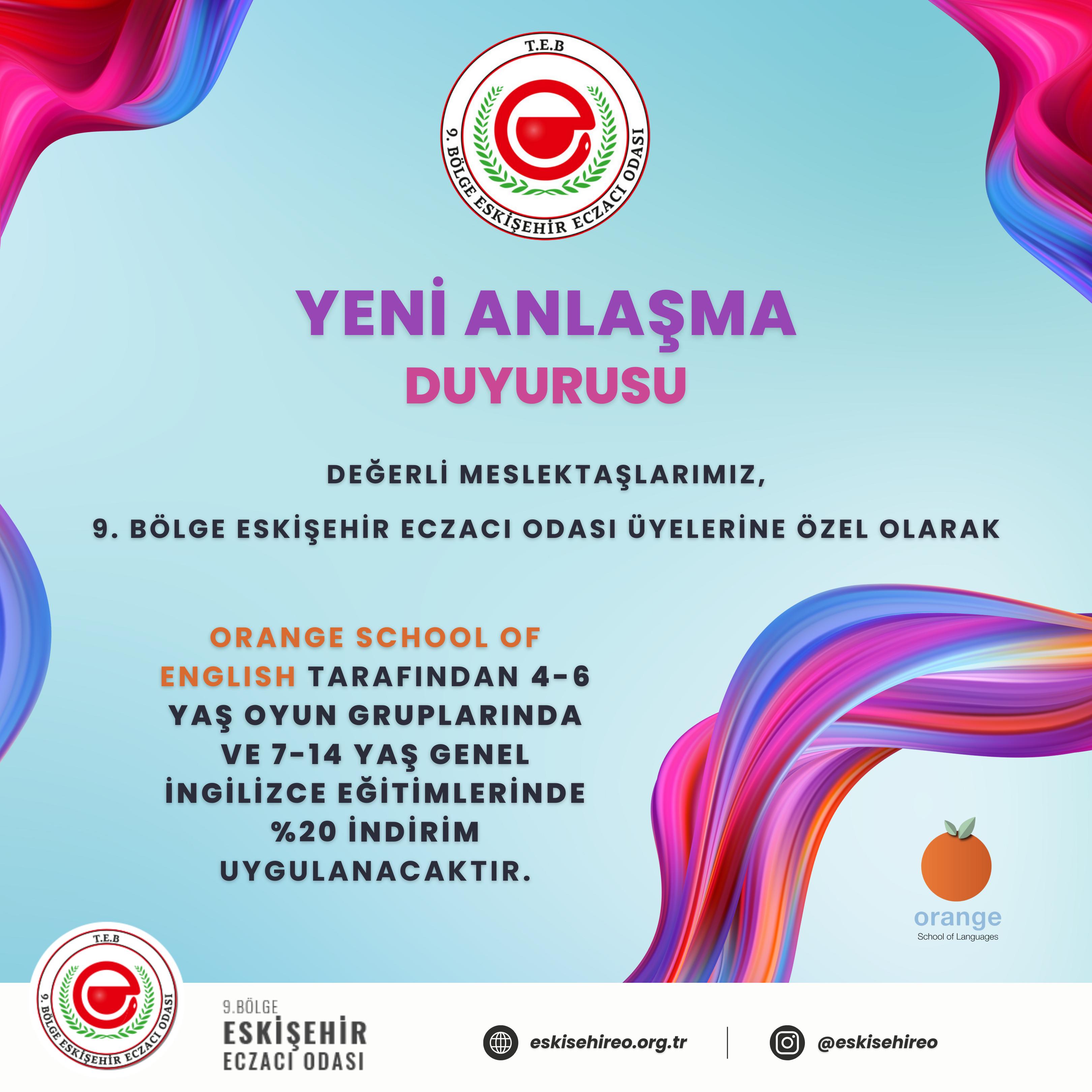 Orange School Of English ile Yapılan Anlaşma Hakkında