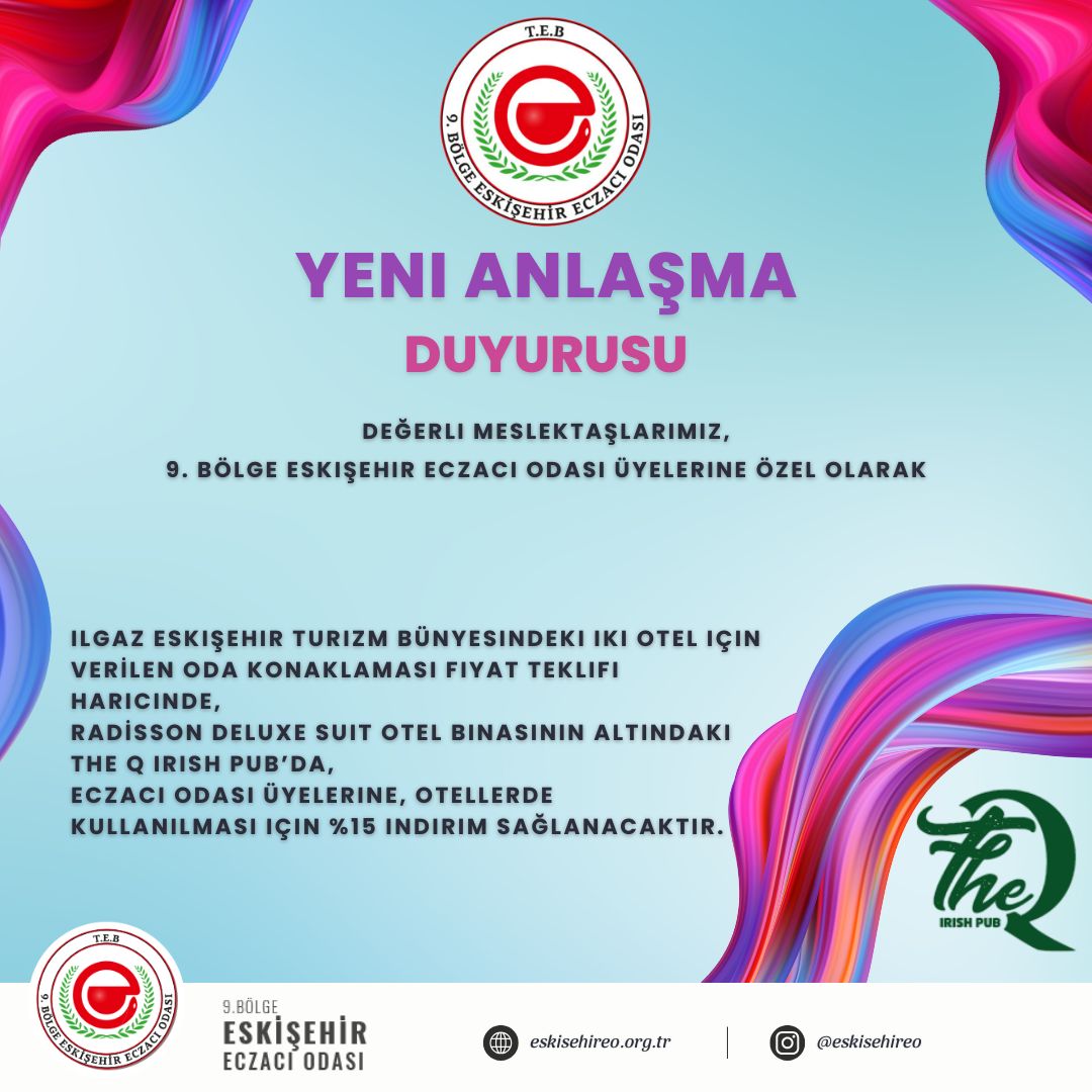 ODAMIZ VE THE Q IRISH PUB ARASINDA YAPILAN ANLAŞMA ARASINDA