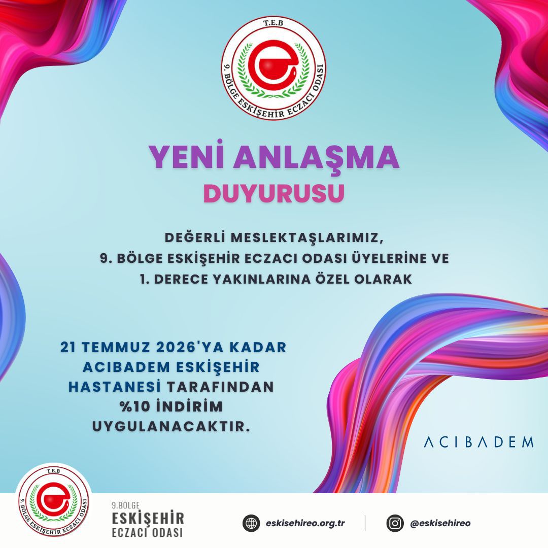 ODAMIZ VE ACIBADEM ESKİŞEHİR HASTANESİ ARASINDA İMZALANAN PROTOKOL HAKKINDA