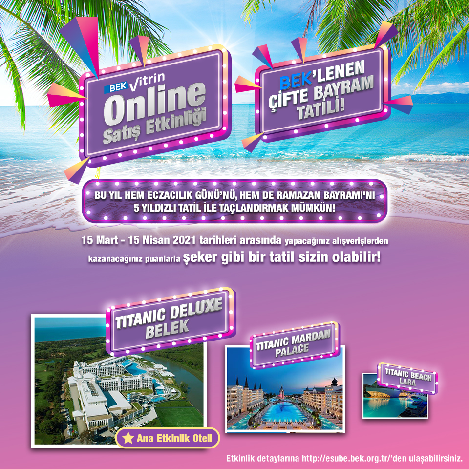 BEK Vitrin Online Satış Etkinliği 