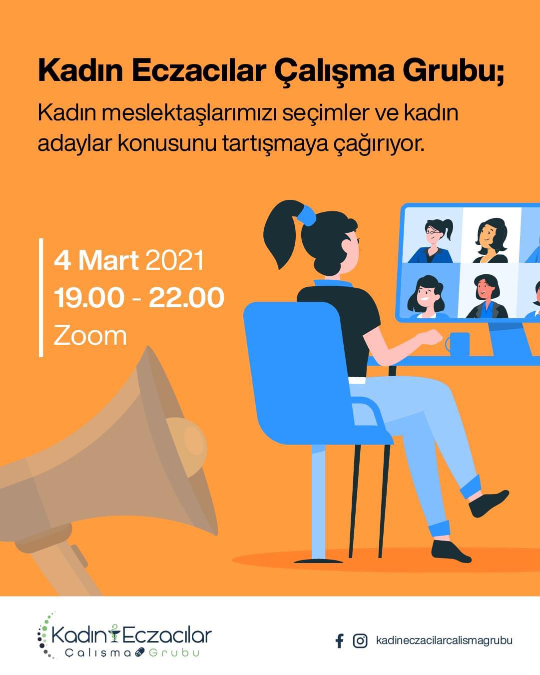  Kadın Eczacılar Çalışma Grubu'nun 4 Mart 2021 Tarihindeki Toplantısı Hakkında
