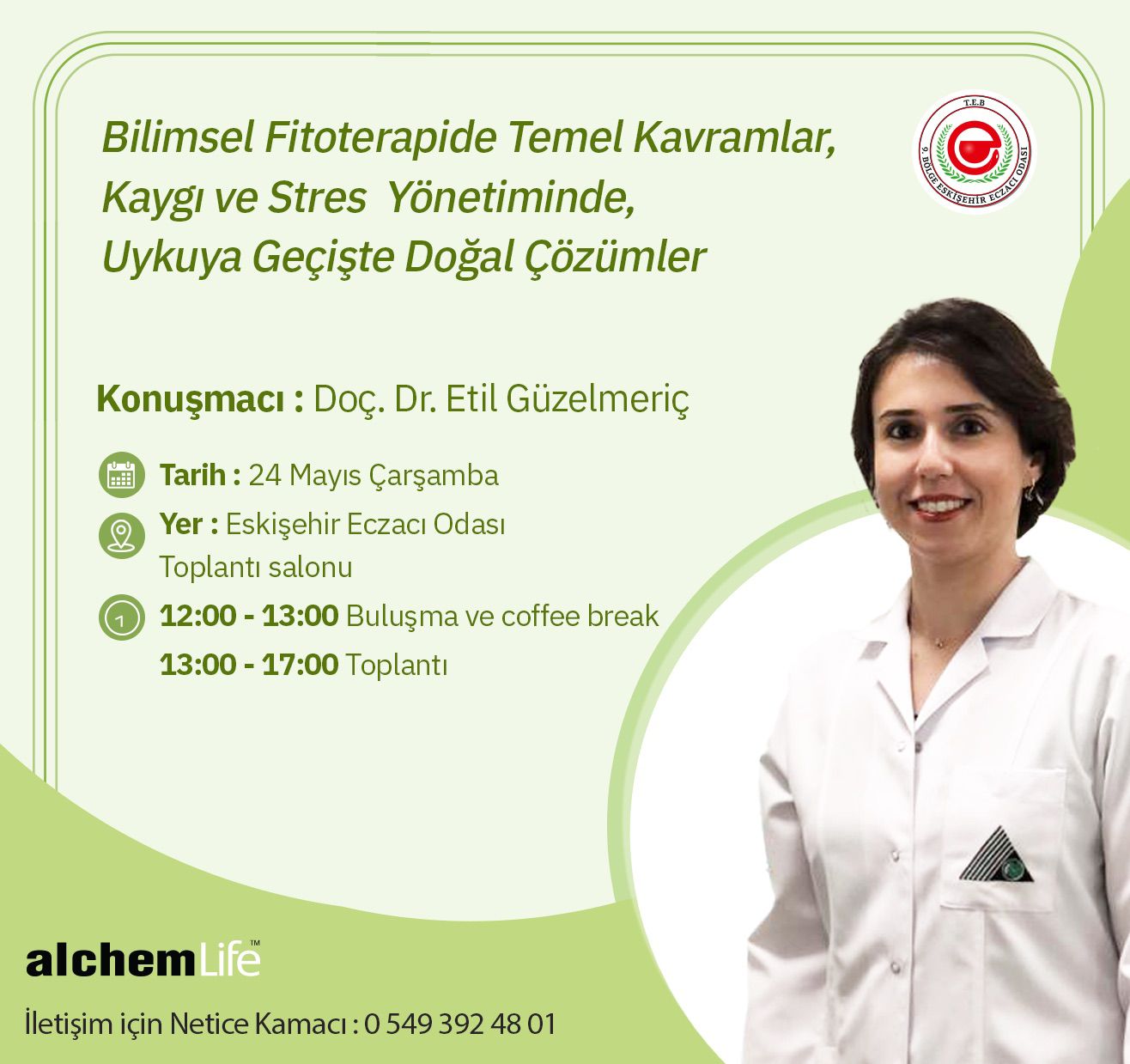 Bilimsel Fitoterapide Temel Kavramlar Kaygı ve Stres Yönetiminde Uykuya Geçişte Doğal Çözümler Konulu Eğitim 